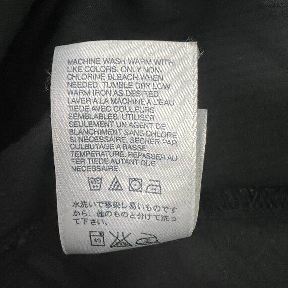 The North Face 1/2 Button Long Sleeve Black Top Size Large - Picture 12 of 13